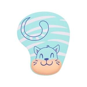 kittycat mouse pad, cat mouse pad, memory foam mouse pad, wrist support mouse pad, cute desk accessories, cat desk accessories, ergonomic mouse pad