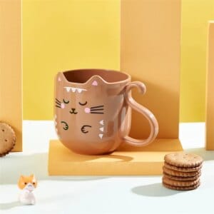 cute cat plastic mug