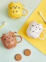 cute cat plastic mug