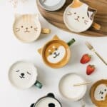cute japanese cat coffee mug