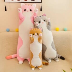 long cat plush body pillow