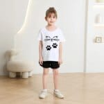 cute cat summer kids t shirt