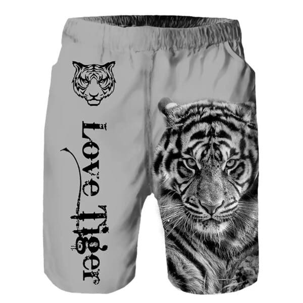 Cat Print Beach Shorts Cat Print Beach Shorts