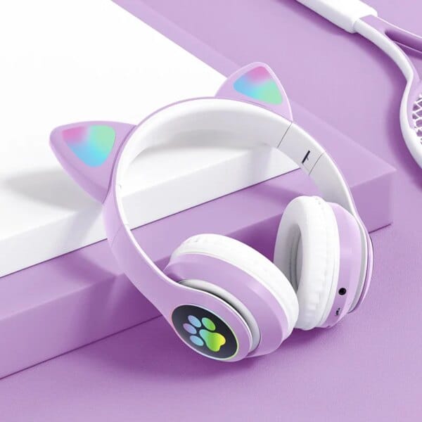 LED Cat Ear Headphones
