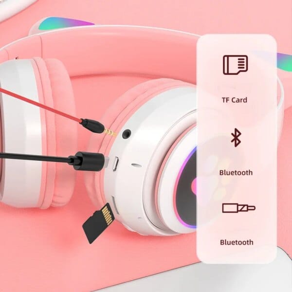 LED Cat Ear Headphones