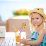 Cute Lion Themed Reusable Party Straws