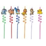 Cute Lion Themed Reusable Party Straws