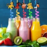 Cute Lion Themed Reusable Party Straws