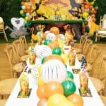 Cute Lion Themed Reusable Party Straws