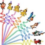 Cute Lion Themed Reusable Party Straws